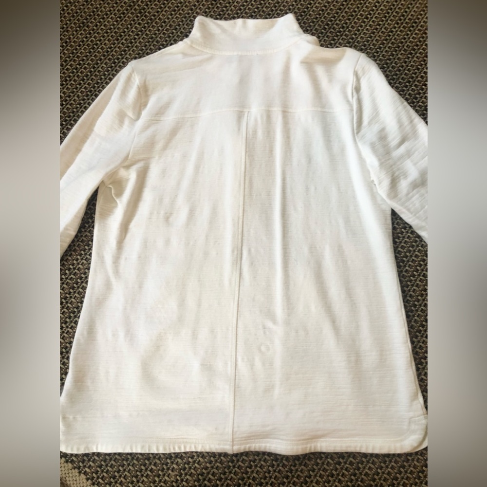 🤍TALBOTS UPF 50+ Slub-Terry Pullover Top - Picture 9 of 11
